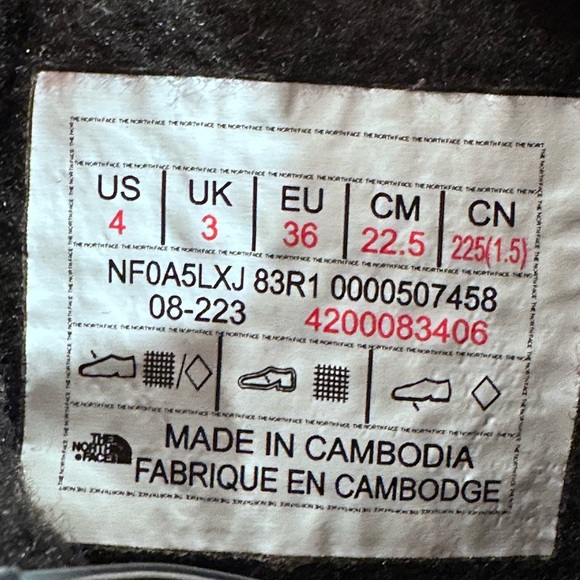 NWOB The North Face Thermoball ECO SNOW KIDS Blue Quilted Boots 4 DRIVENT - Picture 11 of 13